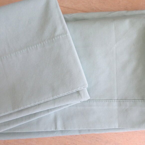 Vintage Springmaid Twin Sheet Set 3pc Mint Green Percale No Iron USA Made - Picture 6 of 9